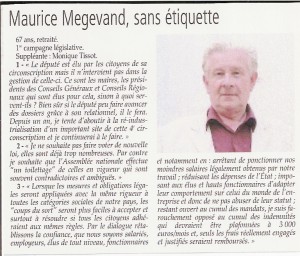 Le Messager du Genevois du 07 Juin.
